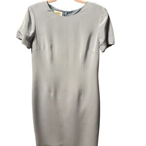 Talbots Light Blue Short Sleeve Silk Dress size 6